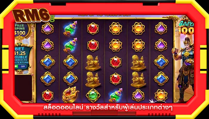 สล็อตออนไลน์ รางวัลสำหรับผู้เล่นประเภทต่างๆ